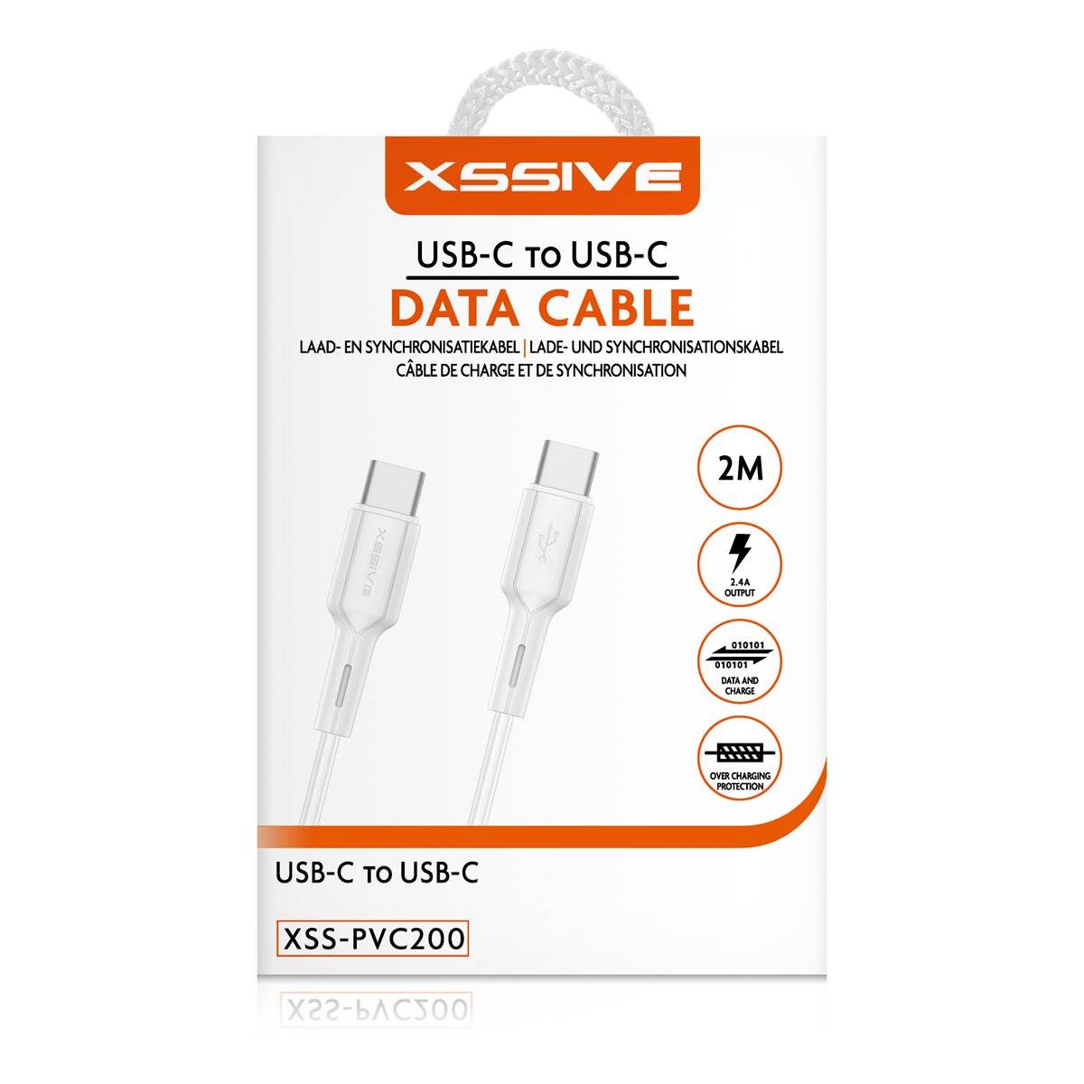 Lade- und Datenkabel Kompatibel mit USB-C Auto Disconnect 2m