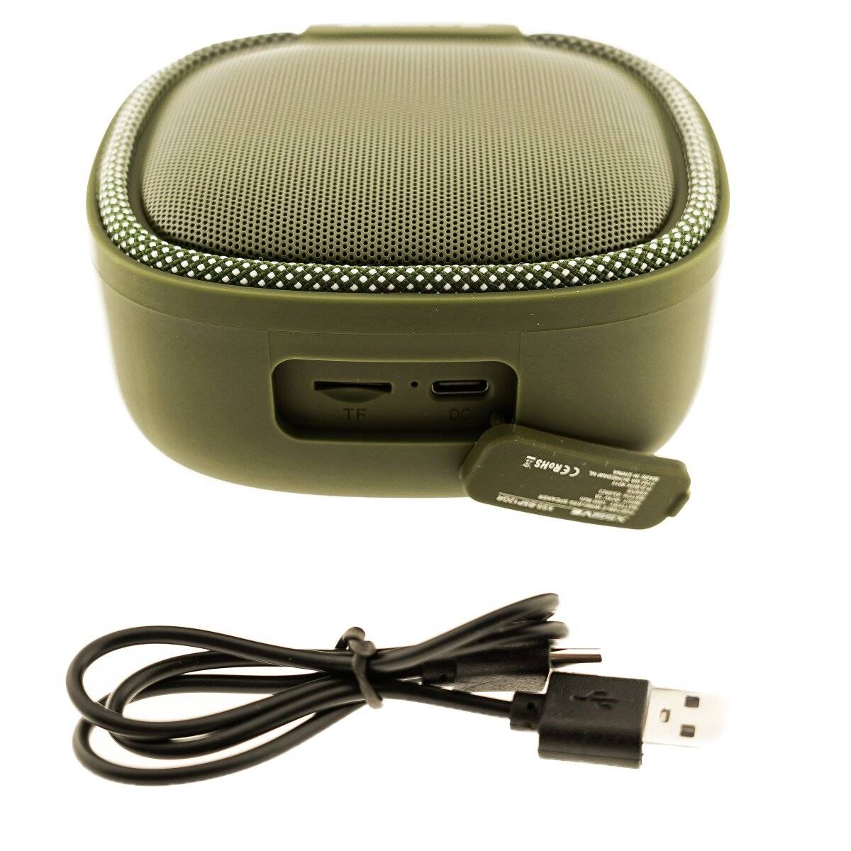 Bluetooth 5.0 Lautsprecher 4W, Micro TF USB AUX FM RGB-Licht, 1200mAh