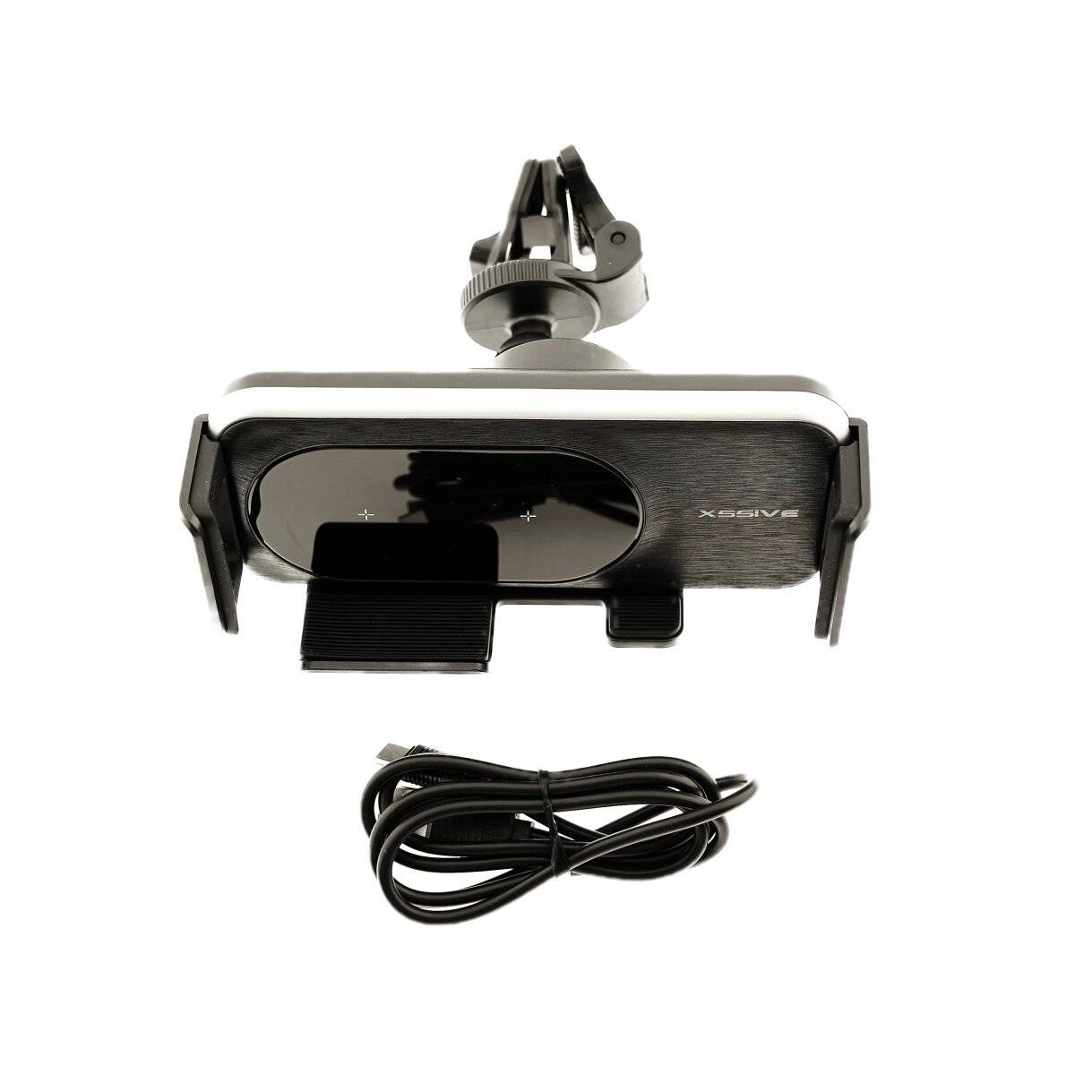 15W Kfz-Ladegerät mit automatischer Klemmhalterung 360° Auto Rotation