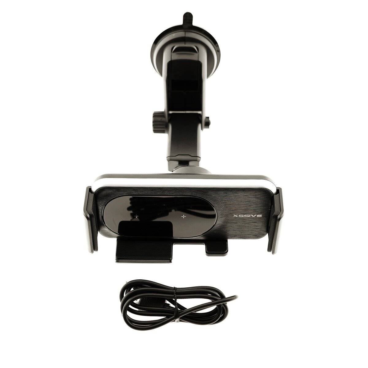 15W Kfz-Ladegerät mit automatischer Klemmhalterung 360° Auto Rotation