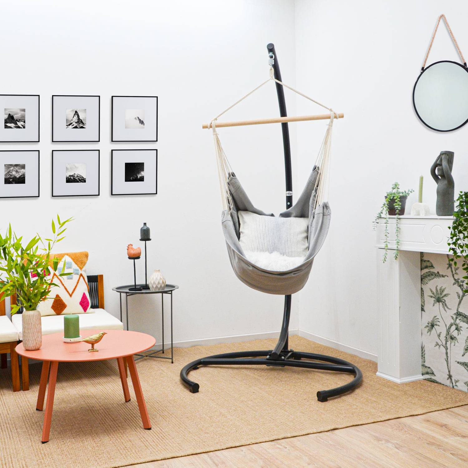 XL Hängesessel Outdoor 155x125cm - Garten Relaxsessel Outdoor Hängesessel Indoor