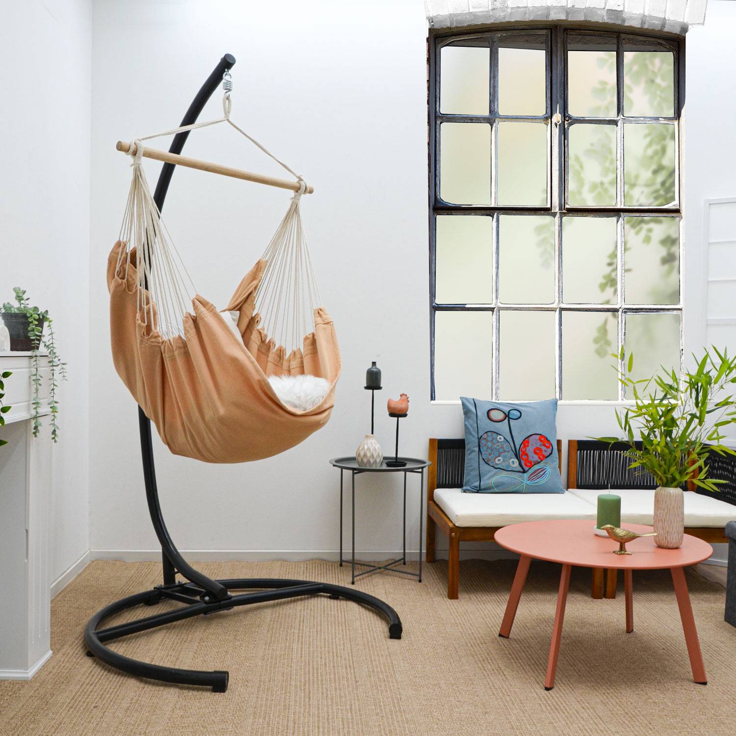 XL Hängesessel Outdoor 155x125cm - Garten Relaxsessel Outdoor Hängesessel Indoor