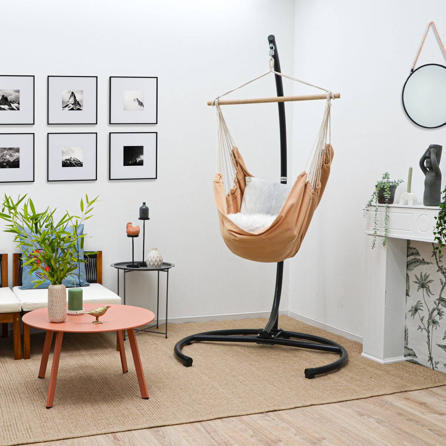 XL Hängesessel Outdoor 155x125cm - Garten Relaxsessel Outdoor Hängesessel Indoor