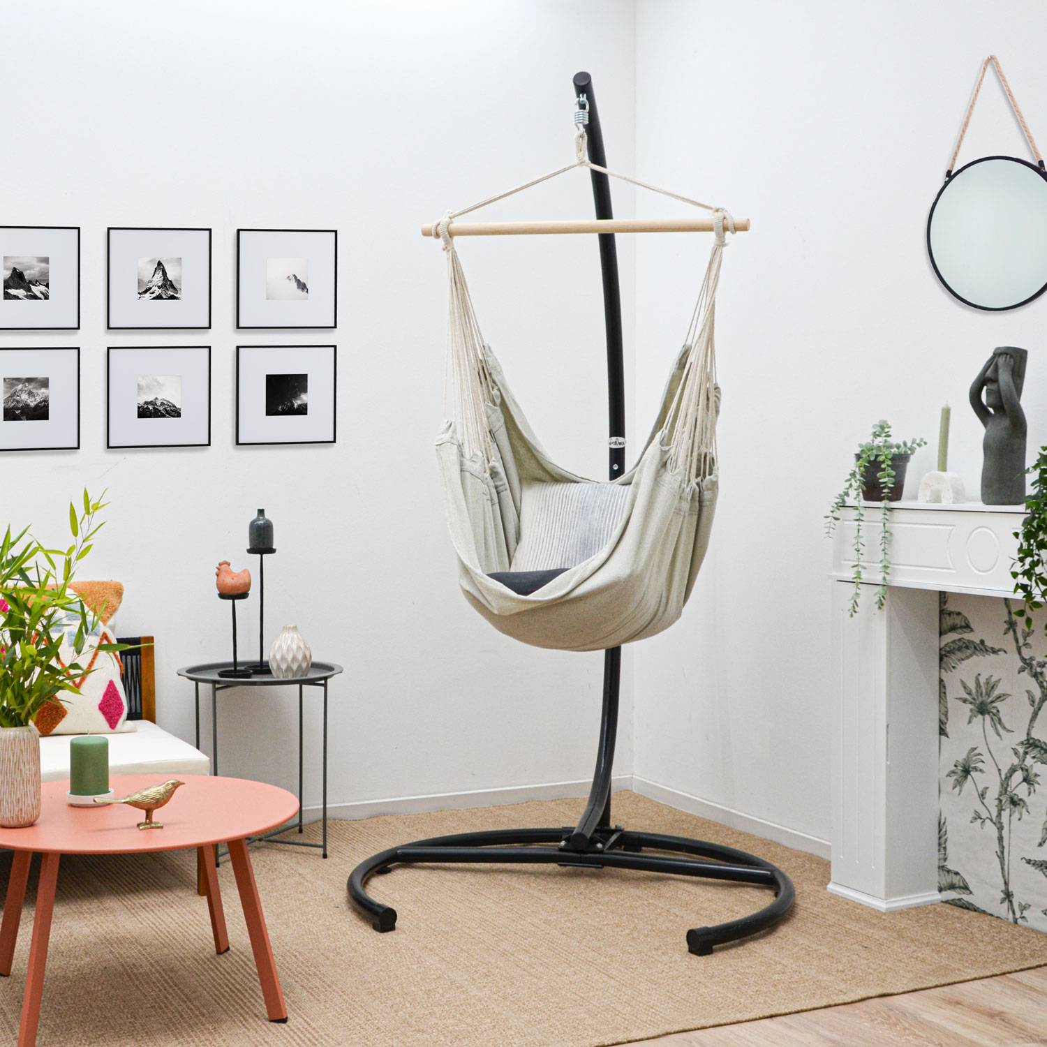 XL Hängesessel Outdoor 155x125cm - Garten Relaxsessel Outdoor Hängesessel Indoor