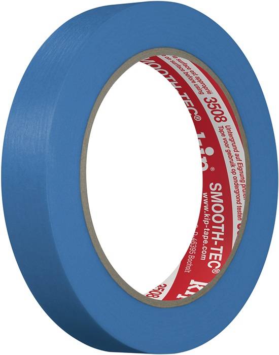 Glattkreppband 3508 SMOOTH-TEC® glatt blau L.50m B.18mm KIP