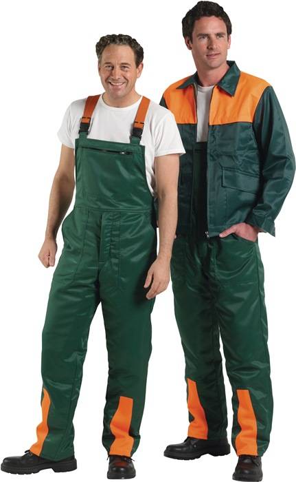 Forstsicherheitslatzhose Gr.XL grün/orange PREVENT