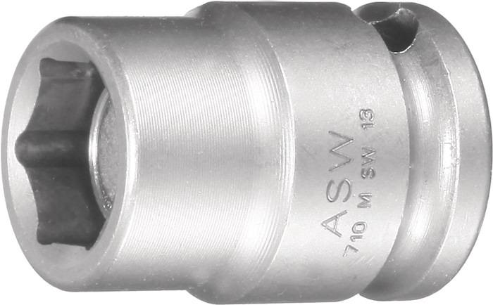 Kraftschraubersteckschlüsseleinsatz 710 M 3/8 Zoll 6KT Magnet SW 13mm L.30mm ASW