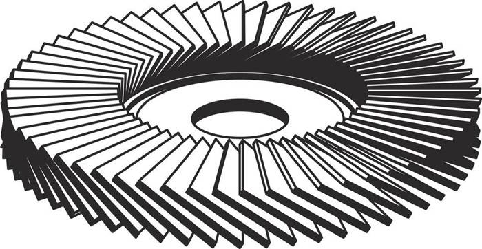 Fächerscheibe SMT 325 Extra D.115mm K.60 ger.INOX,STA ZK KLINGSPOR