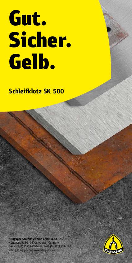 Schleifklotz SK 500 L100xB70mm K.120 KLINGSPOR