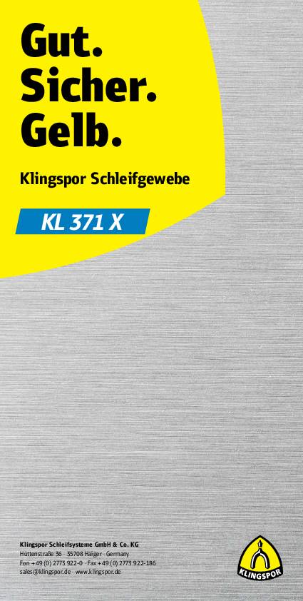 Schleifgewebe KL 371 X L280xB230mm K.320 f.Metall Korund KLINGSPOR