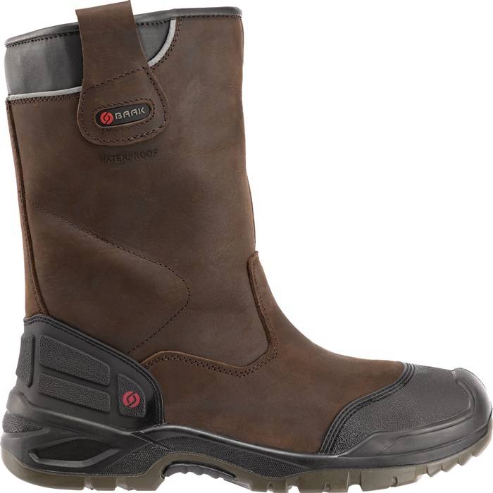 Sicherheitsschlupfstiefel Hercules Gr.40 braun S3 SRC WR EN20345 Leder BAAK