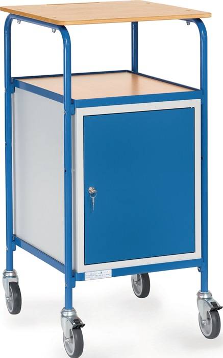 Rollpult 5835 Tragkraft 100kg lichtgrau RAL 7035/blau Ladefläche 500x600mm FETRA