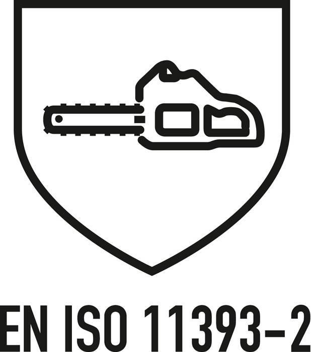 Schnittschutzlatzhose SPEIERLING Gr.48 rot/schwarz/gelb ELYSEE