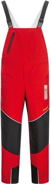 Schnittschutzlatzhose SPEIERLING Gr.60 rot/schwarz/gelb ELYSEE