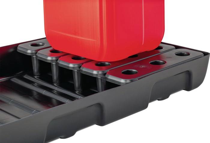 Regalwanne 27l L976xB495xH95mm PE m.PE-Rost u.Leckanzeiger CEMO