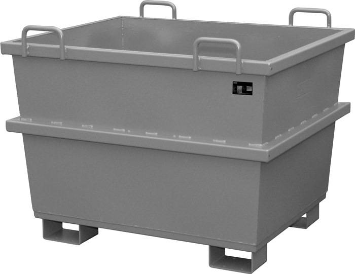 Universalbehälter 0,75 m³ L1040xB1200xH960mm lack.mausgrau