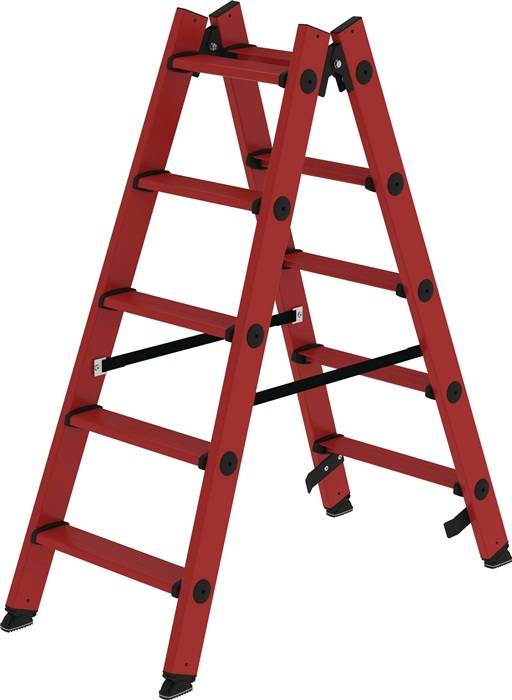 Stufenstehleiter 2x5 Stufen GFK MUNK