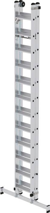 Seilzugleiter Stufen 2x12 Alu.Arbeits-H.b.ca.7000mm geriffelte Stufen MUNK