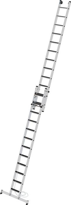 Seilzugleiter Stufen 2x12 Alu.Arbeits-H.b.ca.7000mm clip-step R13 Auflage MUNK