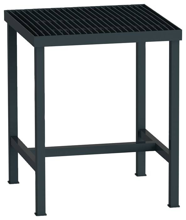 Schweißtisch L700xB700xH850mm grau m.Rostarbeitsfläche H.40mm