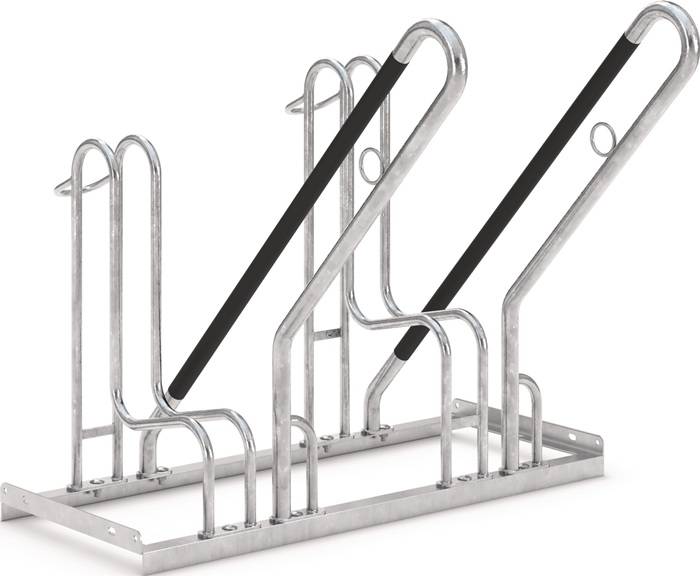 Fahrrad-Ständer-Reihenanlage 4700 XBF 1-s.90Grad verz.Anz.Radstände 2 z.Schr.WSM