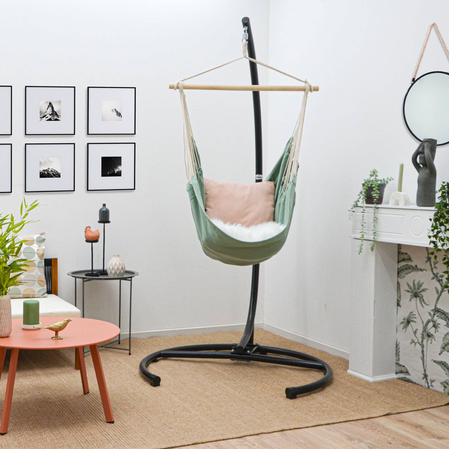 XL Hängesessel Outdoor 155x125cm - Garten Relaxsessel Outdoor Hängesessel Indoor