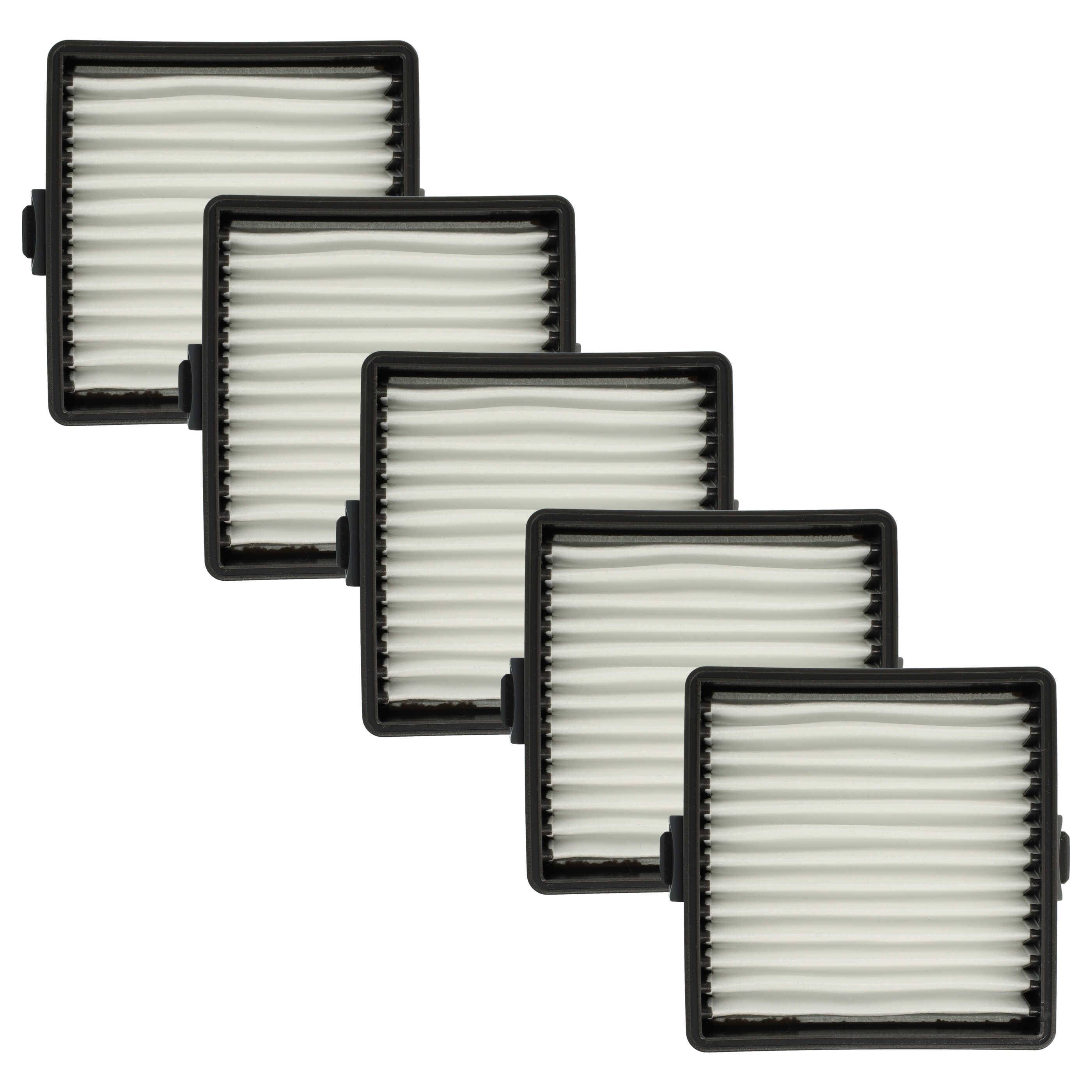 vhbw 5x Flachfaltenfilter Ersatz für Ryobi 4892210170484, 19484001007 für Handstaubsauger, Staubsauger
