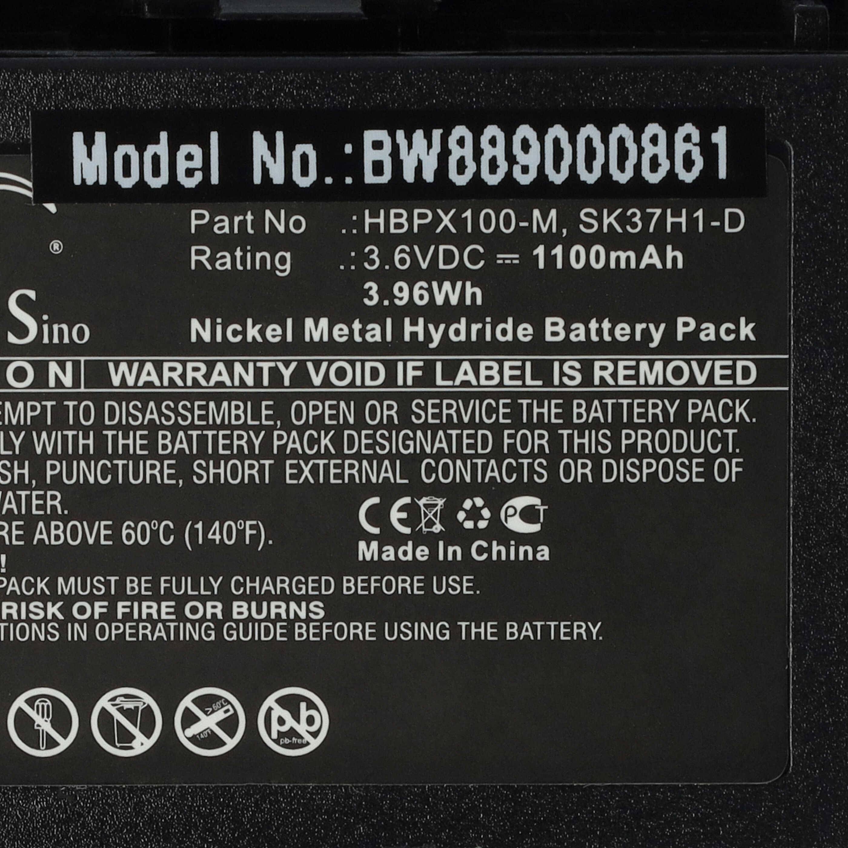 vhbw Akku kompatibel mit Siemens optiPoint W1 schnurlos Festnetz Telefon (1100 mAh, 3,6 V, NiMH)