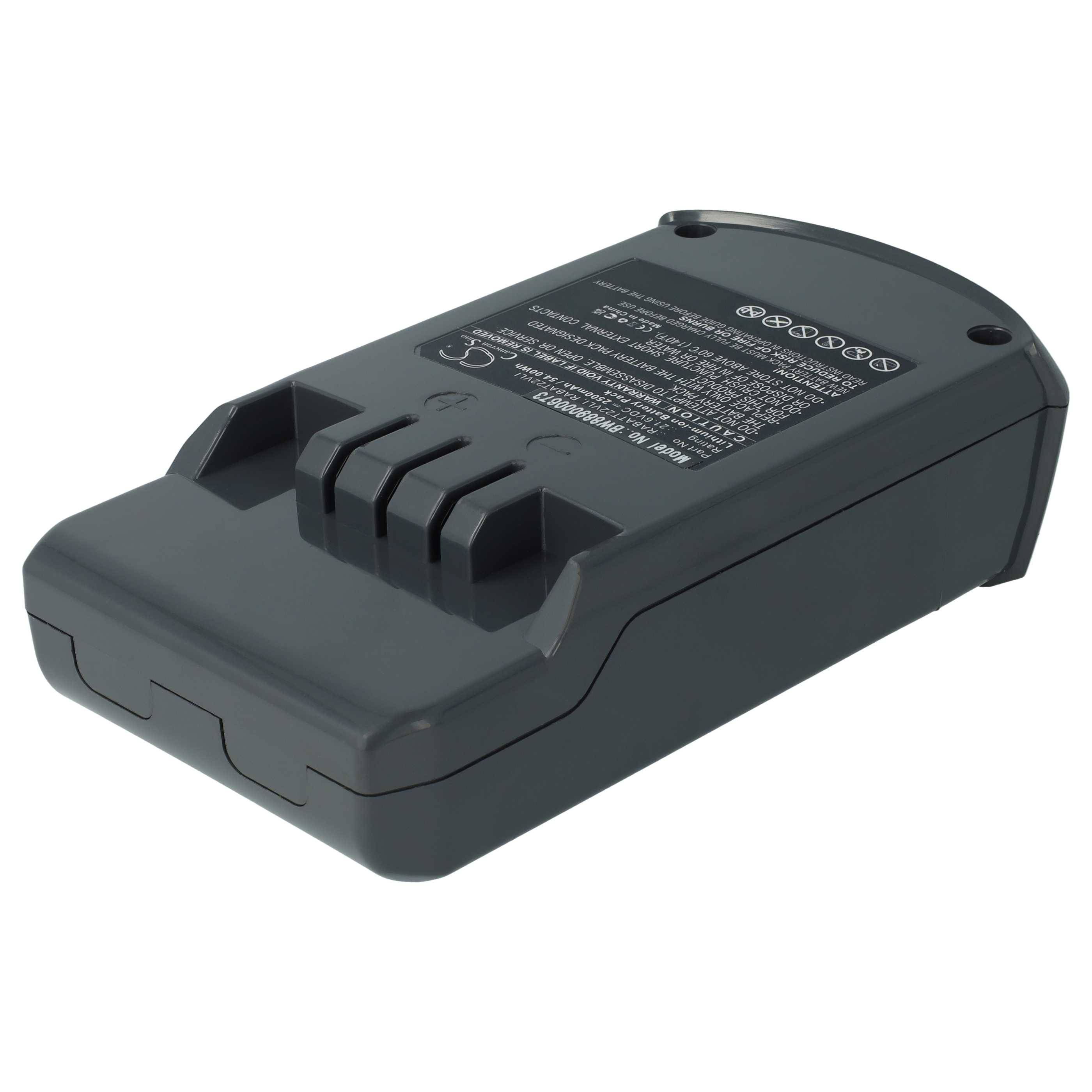 vhbw Akku kompatibel mit Hoover Rhapsody DS22RCG001, RA22AFG 011, RA22AFG011, RA22AFPR011, RA22ALG011 Staubsauger (2500 mAh, 21,6 V, Li-Ion)