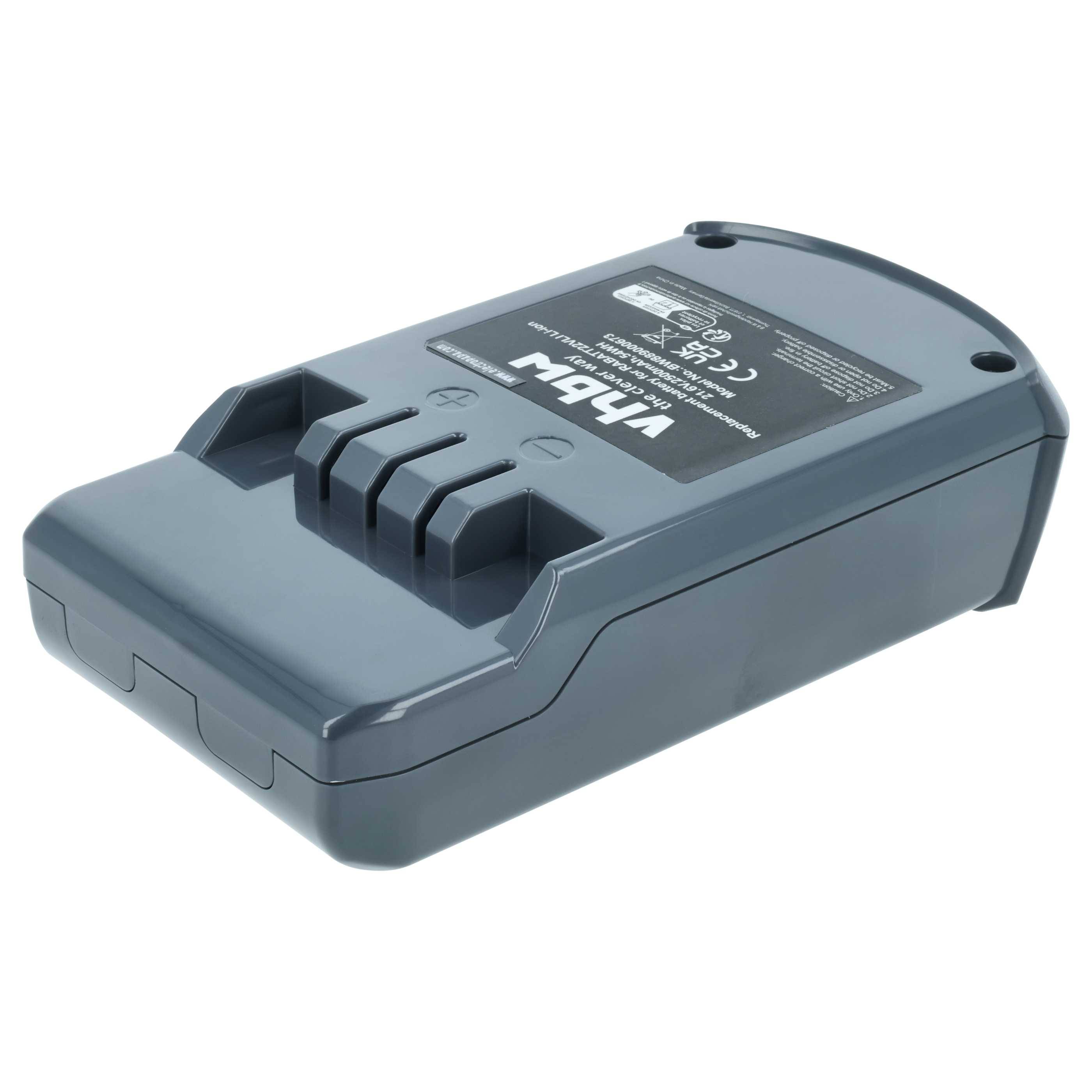 vhbw Akku kompatibel mit Hoover Rhapsody RA22HCG011, RA22HCG 011, RA22ALG 011, RA22HCG017, RA22HCGB017 Staubsauger (2500 mAh, 21,6 V, Li-Ion)