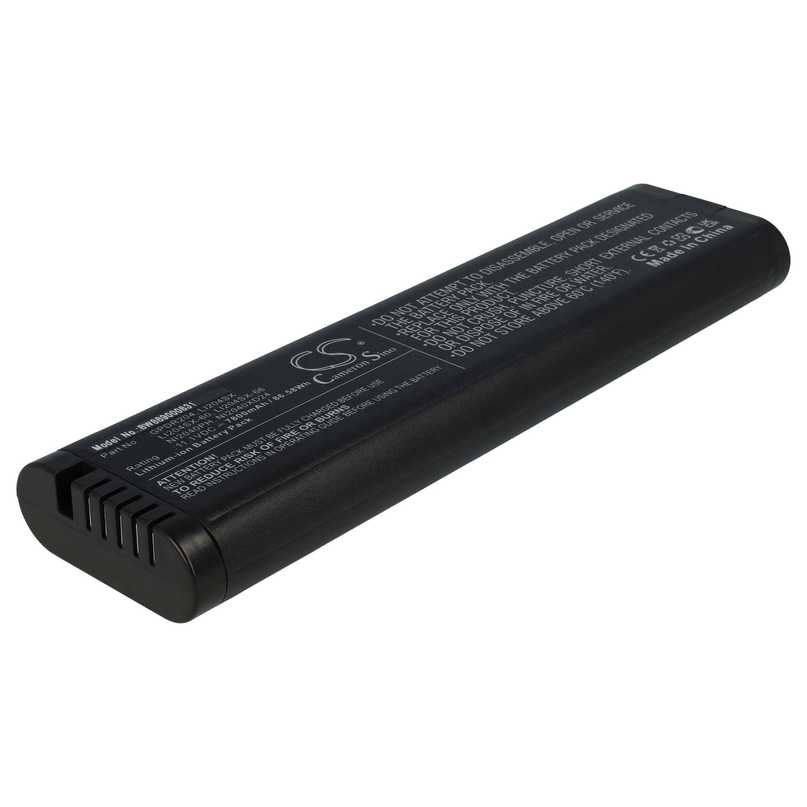 vhbw Akku kompatibel mit Anritsu S332E, S361E, S362E, S3x1E, S3x2E, S412E Messgerät (7800 mAh, 11,1 V, Li-Ion)