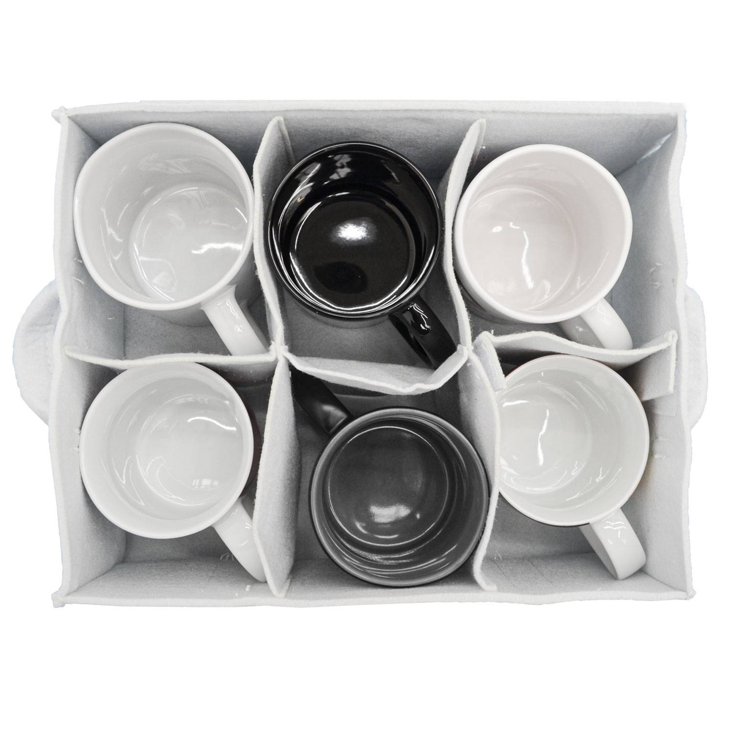 Filz Tassenhalter Camping - 28x21 Glashalter - Wohnmobil Geschirr Aufbewahrung