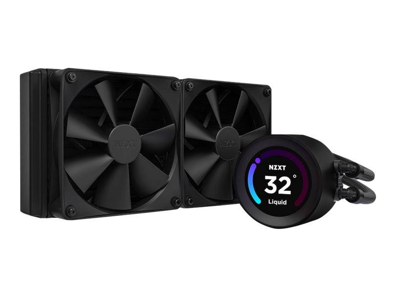 NZXT Kraken Elite 240 - Prozessor-Flüssigkeitskühlsystem - mit LCD-Display - (für: LGA115x Socket, LGA1200, LGA1700, AM4