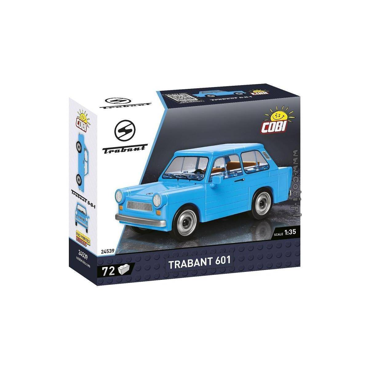 COBI-24539 - YOUNGTIMER /24539/ TRABANT 601, 72 Teile, ab 5 Jahren