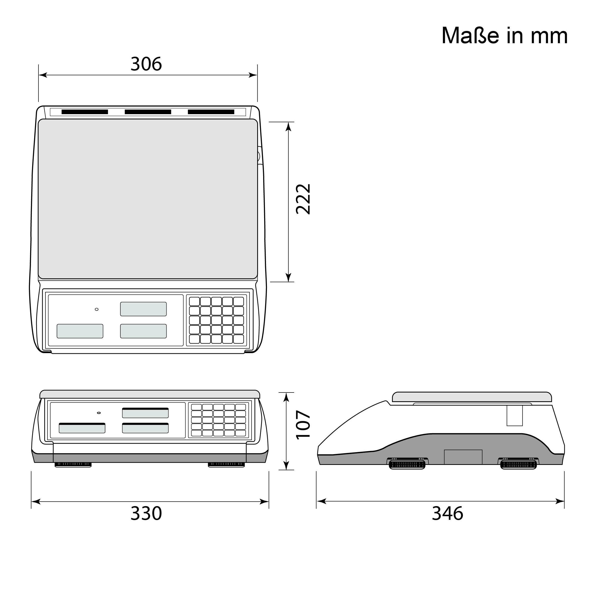 CAS EC2-30, mobile Inventurwaage - Zählwaage bis 30 kg, Ablesbarkeit 1g