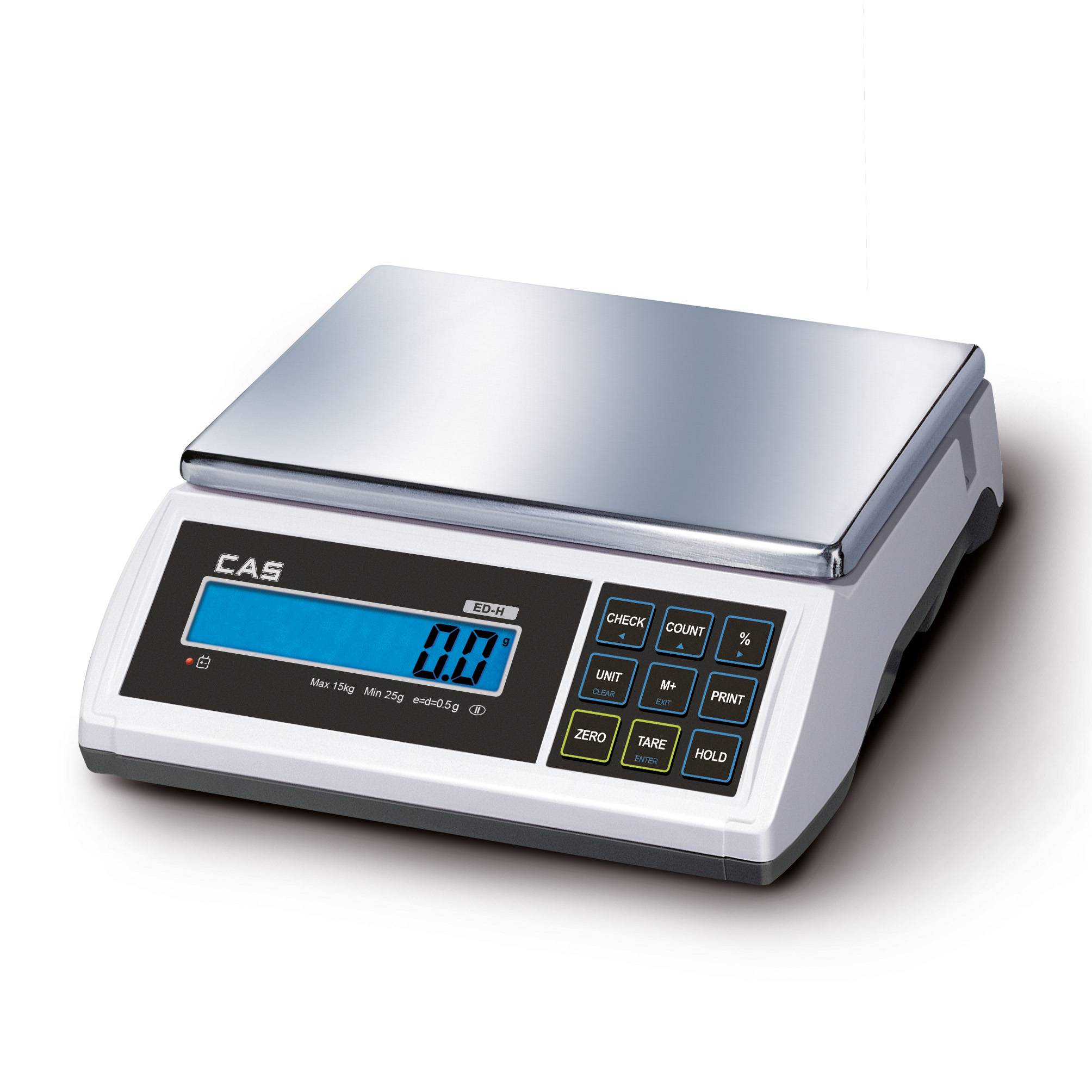 CAS EDH, Zählwaage, Inventurwaage, großer Speicher, Wägebereich max. 30 kg, Ablesbarkeit 1 g