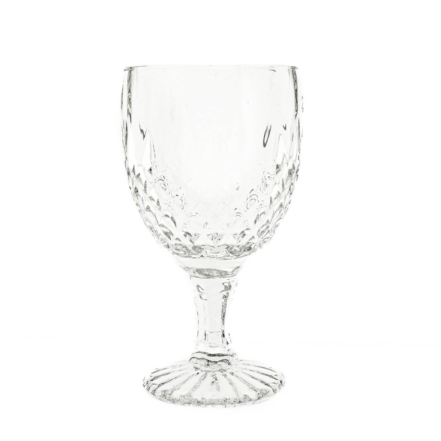 Sunay 6er Set Retro-Look 260ml Gläser für Hotels, Restaurants, Bars, Gastronomie transparent