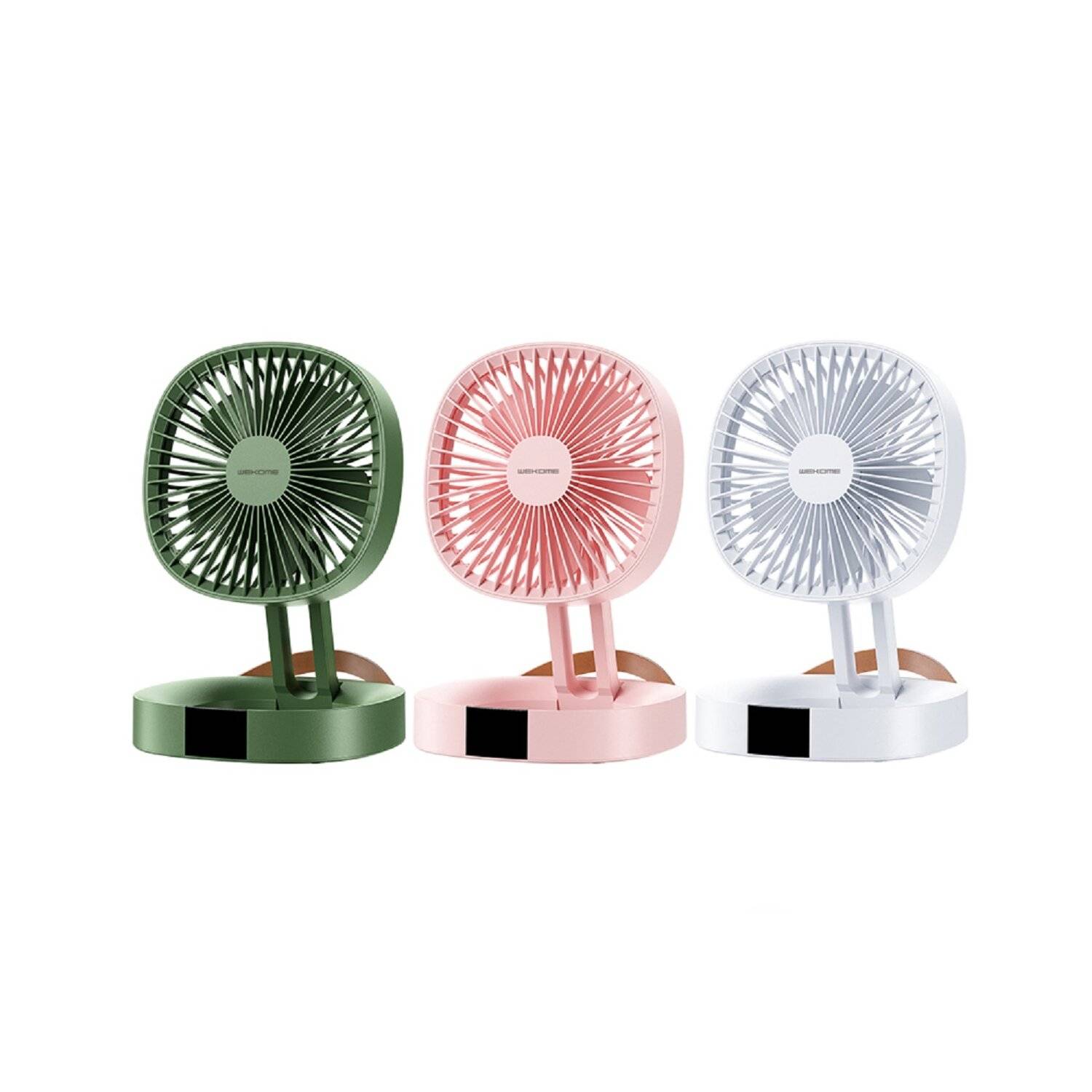 Kabelloser WT-F23 Tischventilator tragbarer Handventilator 2000mAh Weiß