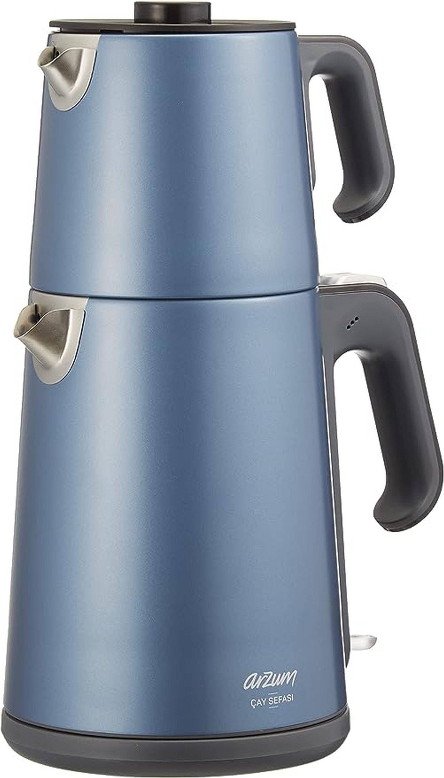 Arzum AR3080-O Cay Sefasi Teebereiter Teemaschine 1650W Wasserkocher Edelstahl Hellblau