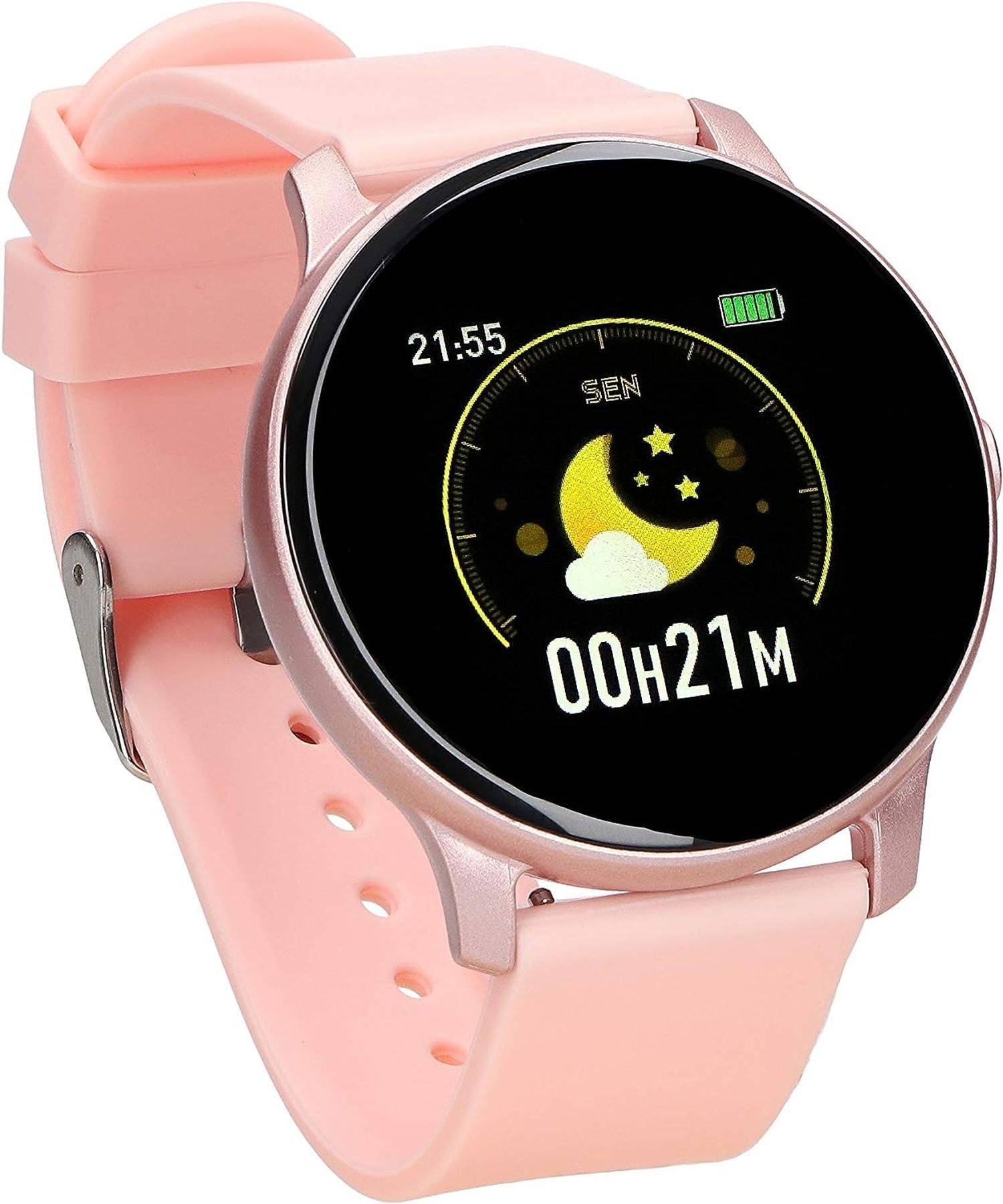 Maxcom Smartwatch Fit FW32 Neon Schlafüberwachung, Cardio, wasserdicht rosa