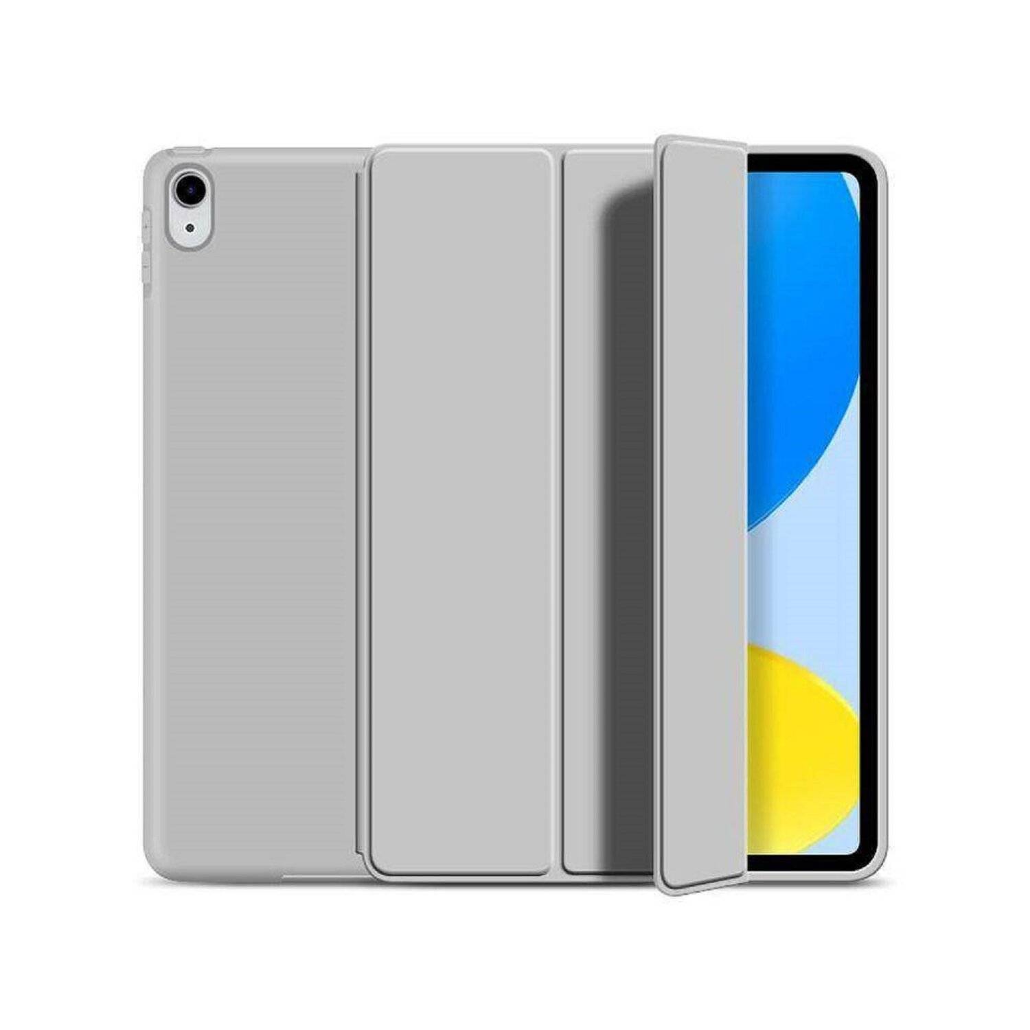 Tablethülle Tech-Protect Case SmartCase Tablettasche Soft Case Schutzhülle kompatibel mit iPad 10.9 2022 Grau