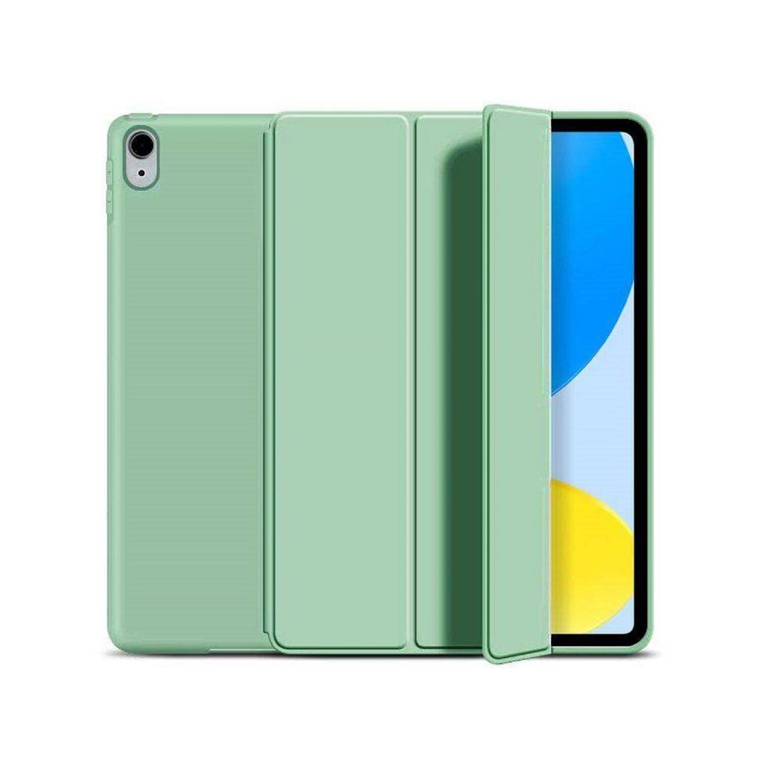 Tablethülle Tech-Protect Case SmartCase Tablettasche Soft Case Schutzhülle kompatibel mit iPad 10.9 2022 Matcha Grün