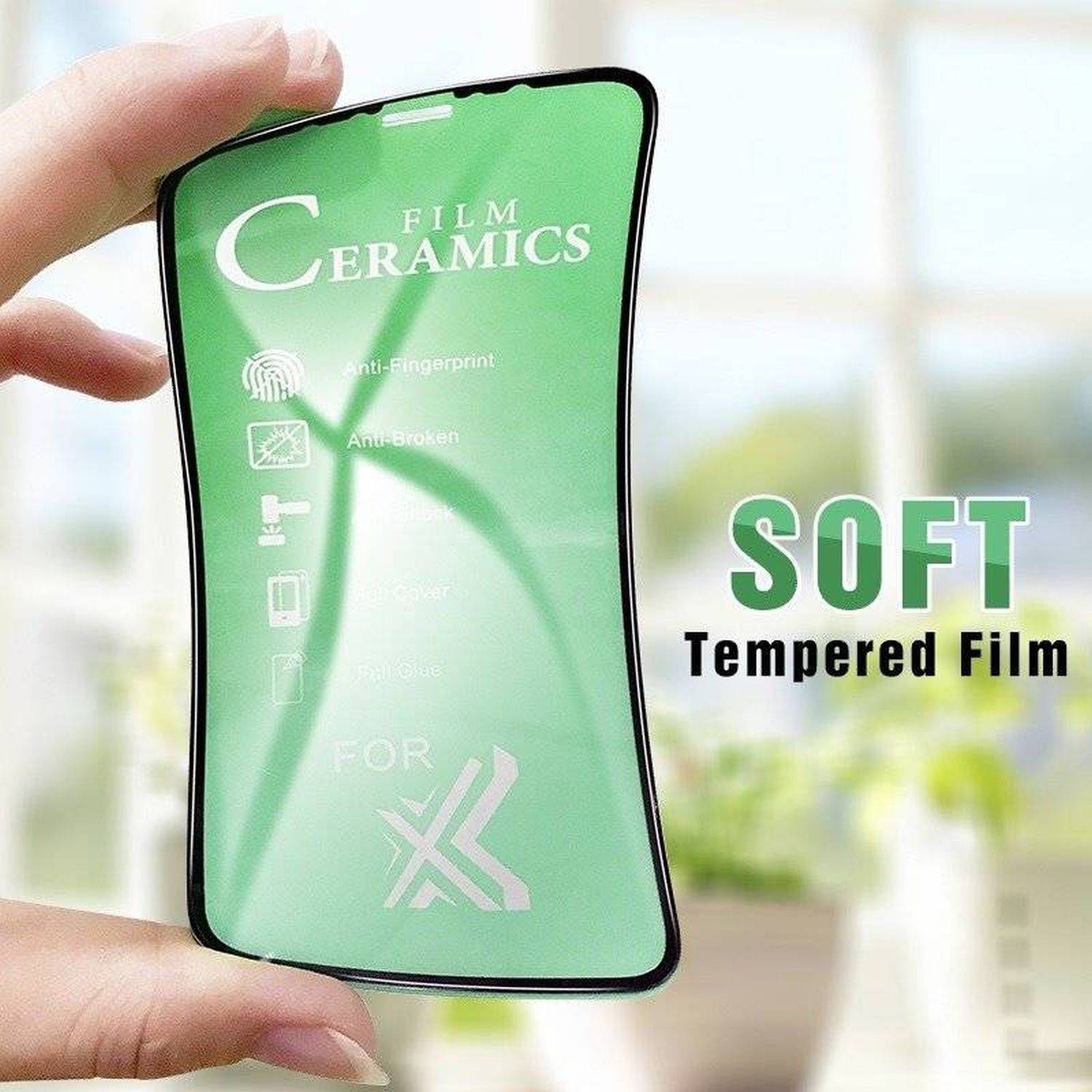 Schutzglas 9D Full Covered Keramik kompatibel mit Samsung Galaxy A24 Premium Tempered Glas Displayglas Anti-Finger