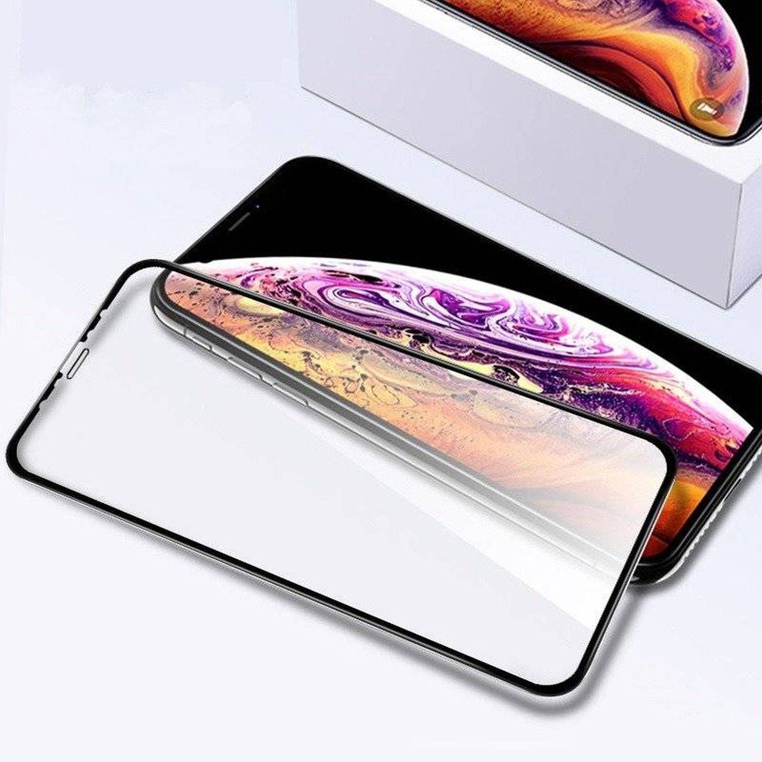 Schutzglas 9D Full Covered Keramik kompatibel mit Samsung Galaxy A24 Premium Tempered Glas Displayglas Anti-Finger