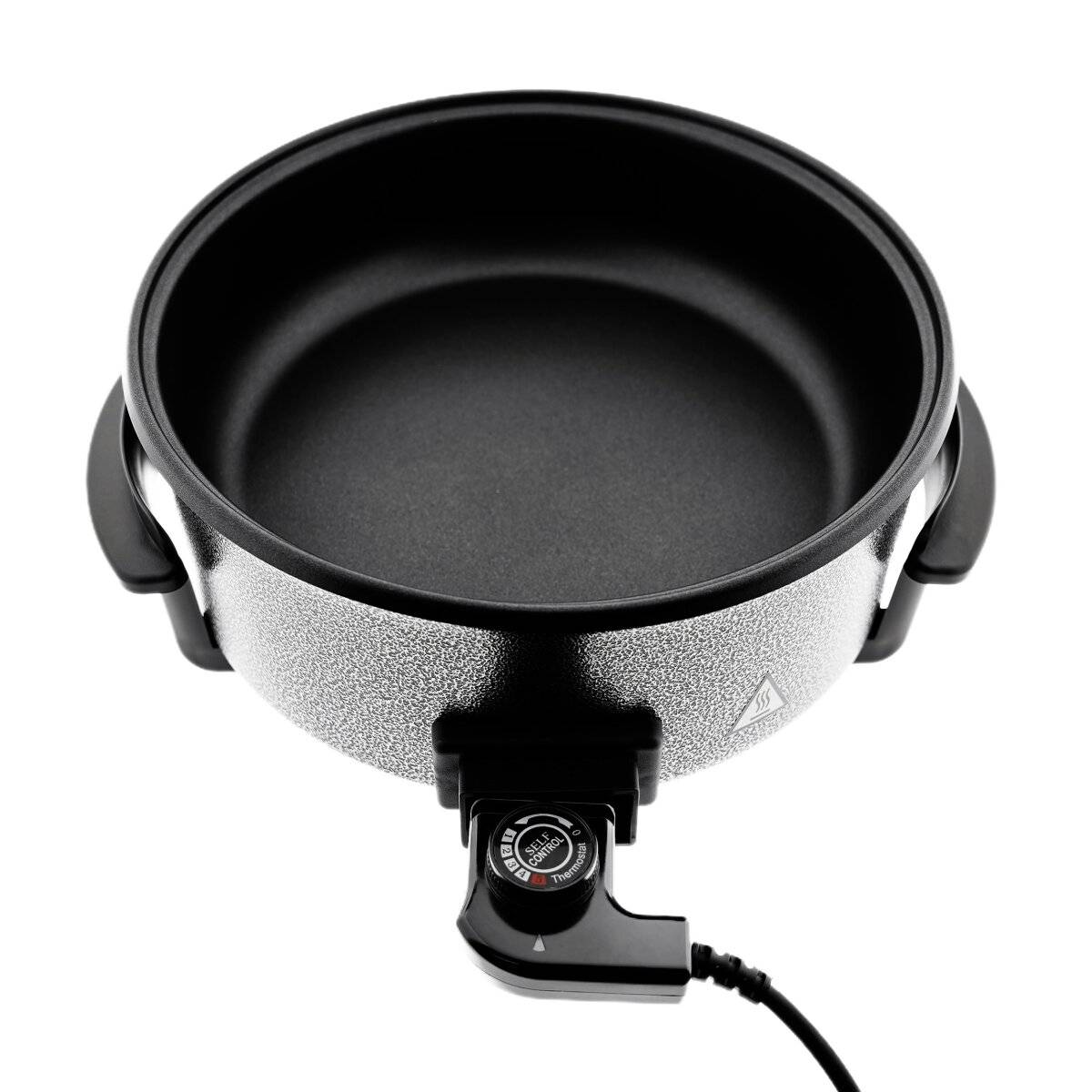 Pizza Pan Pfanne 1500W Multifunktionspfanne Grillpfanne Antihaftbeschichtet Ø36/7cm