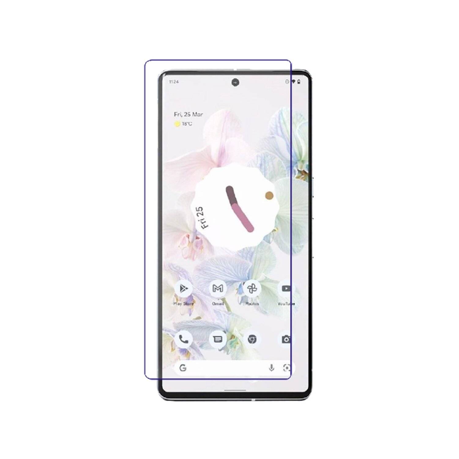 1x Schutzglas 9H kompatibel mit Google Pixel 7A Displayschutzfolie Passgenau Glas