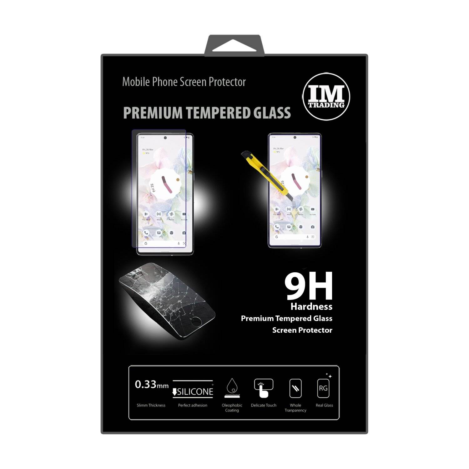 1x Schutzglas 9H kompatibel mit Google Pixel 7A Displayschutzfolie Passgenau Glas