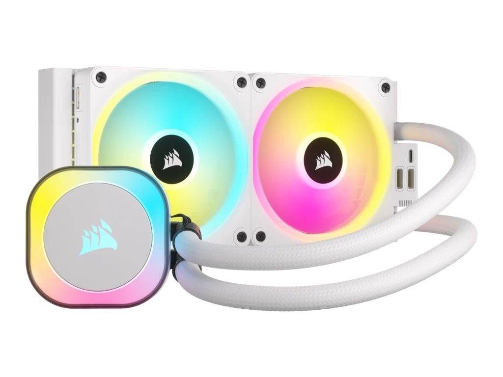 CORSAIR iCUE Link H100I RGB - Prozessor-Flüssigkeitskühlsystem - Kühlergröße: 240 mm - (für: LGA1156, LGA1155, LGA1150,