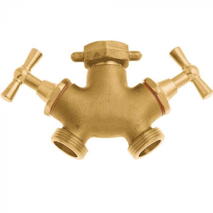 GEKA® plus Zweiwegeventil - mit drehbarer Überwurfmutter - Messing - Muttern- und Außengewinde G 3/4 Zoll - Nenngröße 1/2 Zoll - Preis per Stück