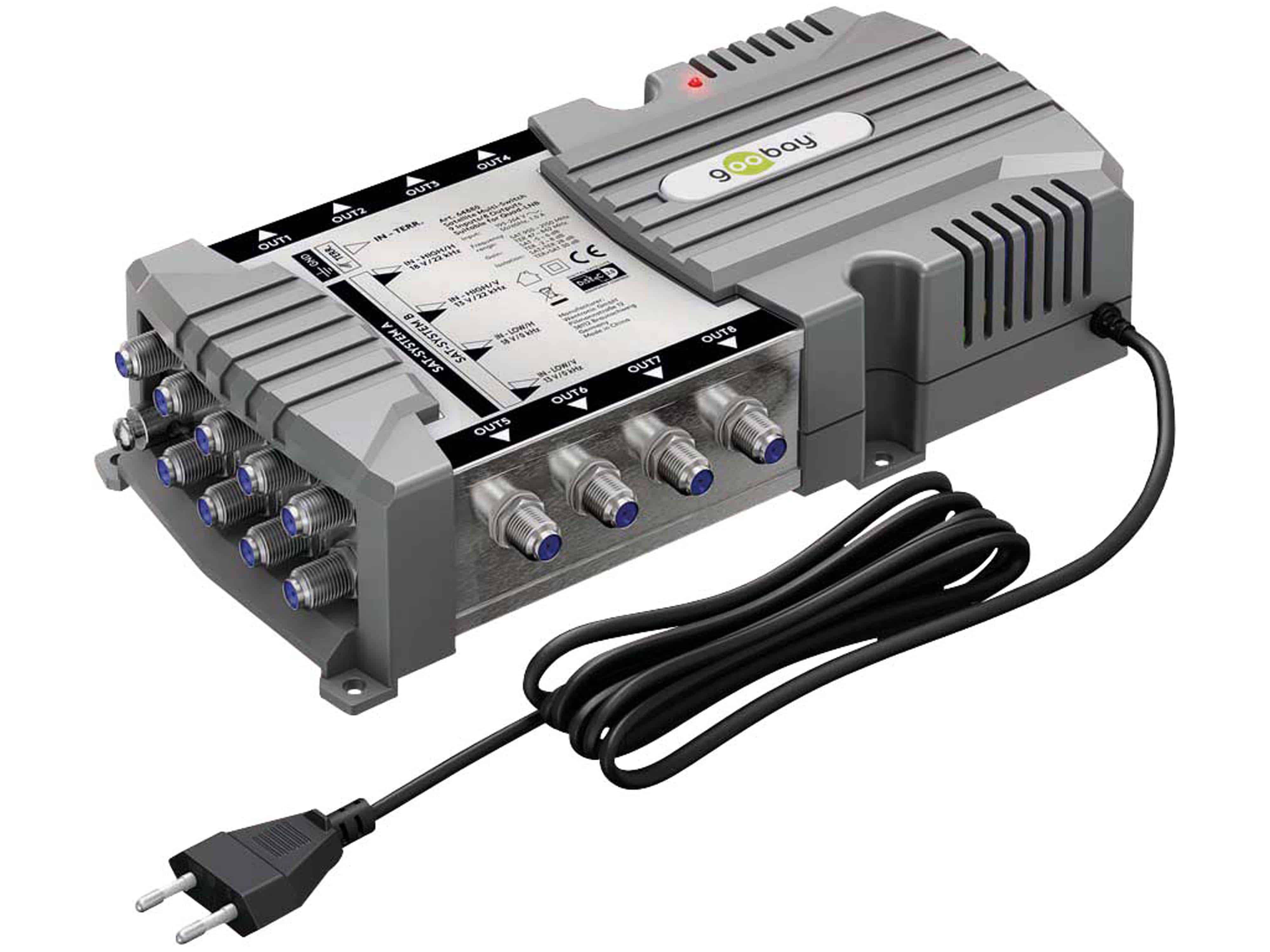 GOOBAY SAT-Multischalter 64880, 9/8
